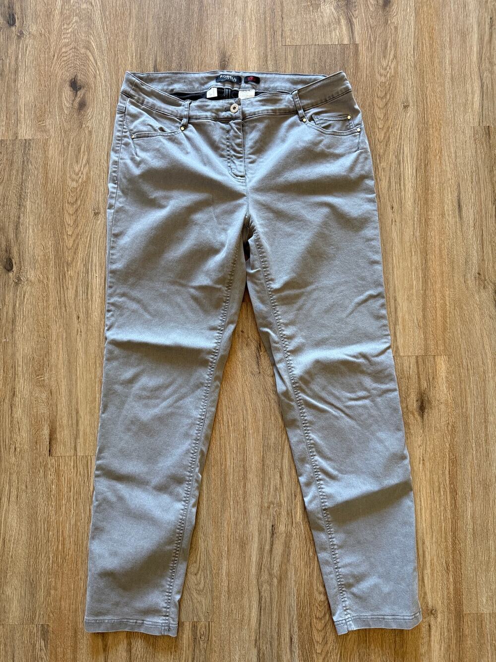 Robell Women’s Gray Skinny Jeans Modell Elena Size 16